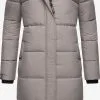 Marikoo Wintermantels Wintermantel Dames Grijs -Marikoo Winkel 300067e4ad4ef82e02ffde7f31bf2cfc