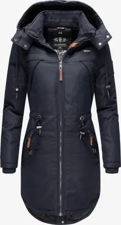 Marikoo Parkas Winterparka Kamii Dames Donkerblauw