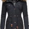 Marikoo Parkas Winterparka Dames Nachtblauw