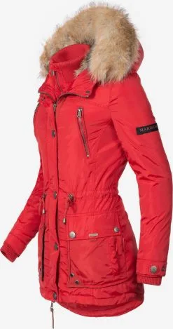 Marikoo Parkas Winterparka Grinsekatze Dames Rood -Marikoo Winkel f2956045bfb80b488f1afa4823c77ac3